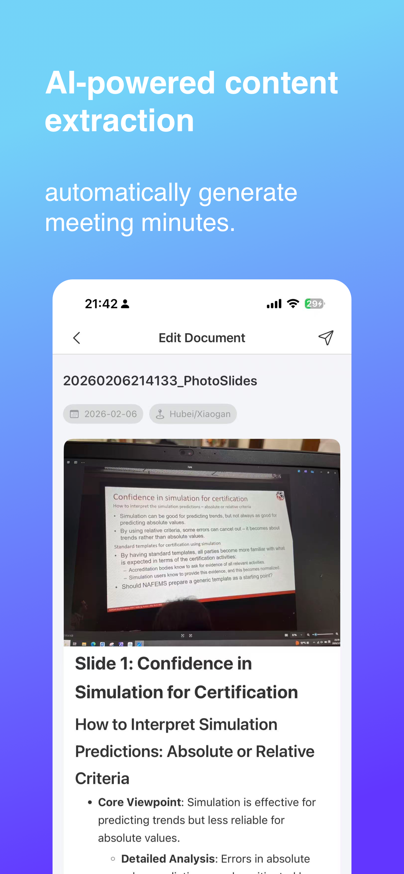 Content Extraction UI